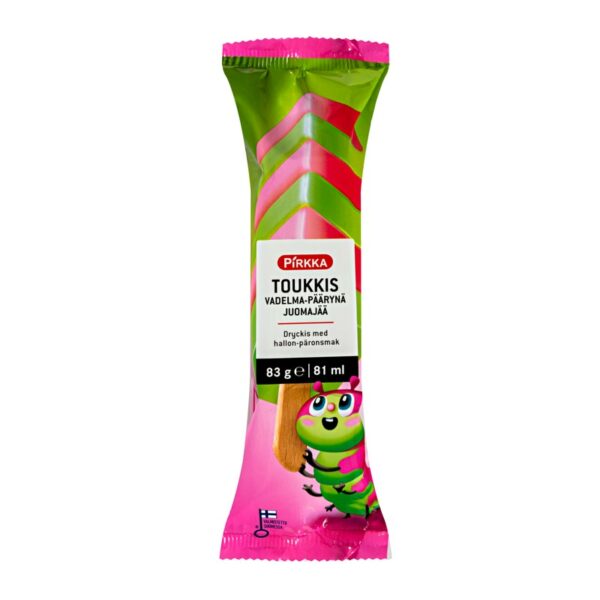 Pirkka Toukkis vadelma-päärynäjuomajää 83g/81ml