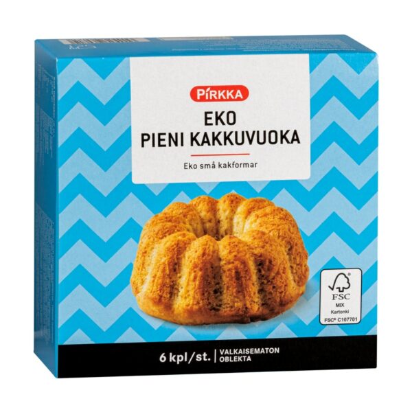 Pirkka Eko pieni kakkuvuoka 6kpl