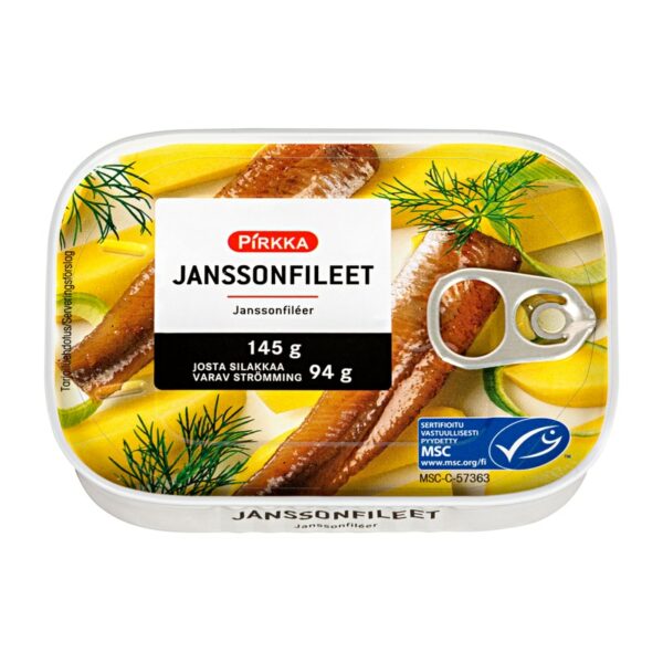 Pirkka janssoninfileet 145g/94g MSC