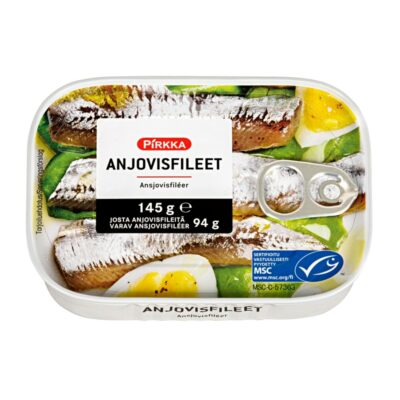 Pirkka anjovisfileet 145g/94g MSC