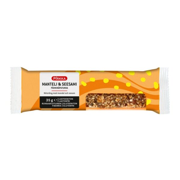 Pirkka pähkinäpatukka 35g seesami manteli