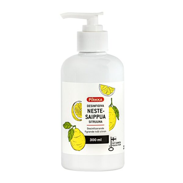 Pirkka desinfioiva nestesaippua 300ml sitruuna