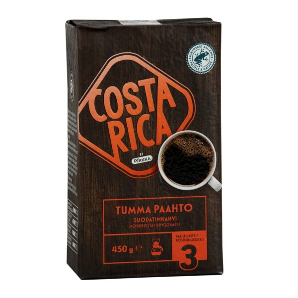 Pirkka Costa Rica kahvi 450g tumma paahto rfa