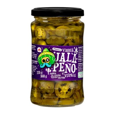 Pirkka vihreä jalapenoviipale 335/160g