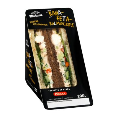 Pirkka Helposti mukaan kana-feta kolmioleipä 200g