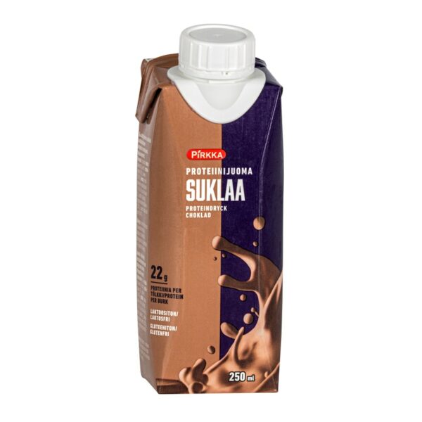 Pirkka proteiinijuoma 250ml suklaa laktoositon