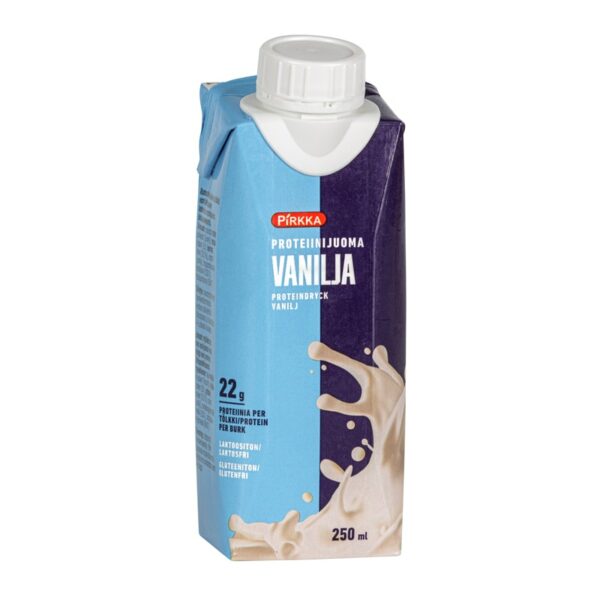 Pirkka proteiinijuoma 250ml vanilja laktoositon