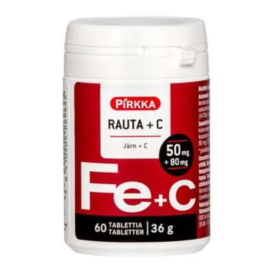 Pirkka Rauta+C 50mg 60tabl 36g