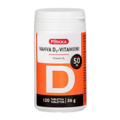 Pirkka D3-vitamiini 50µg 120tabl 36g