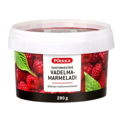 Pirkka paistonkestävä vadelmamarmeladi 280g