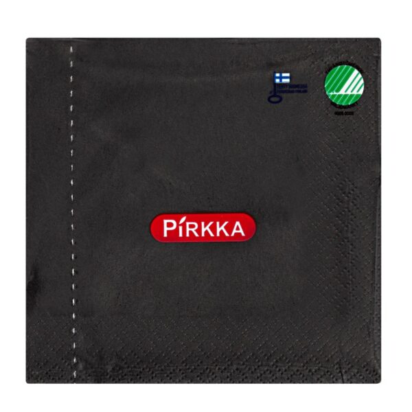 Pirkka lautasliina 24cm 50kpl musta