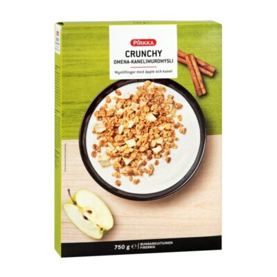 Pirkka Crunchy Omena-kanelimuromysli 750g