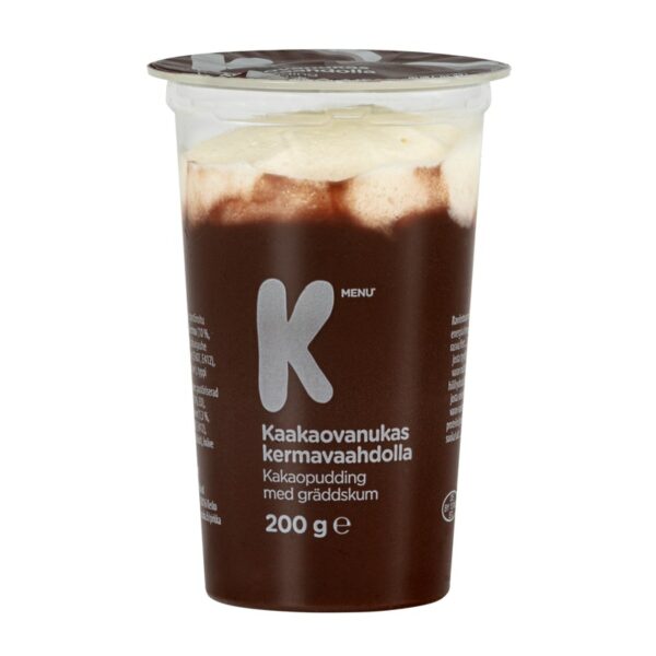 K-Menu kaakaovanukas kermavaahdolla 200g