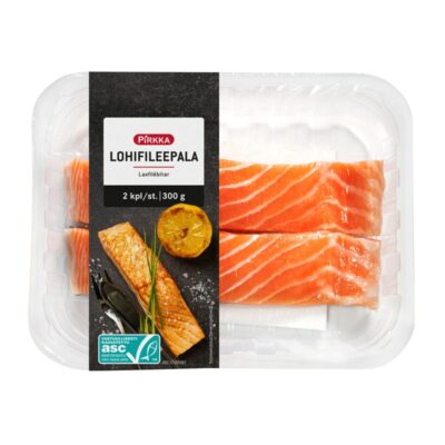 Pirkka lohifileepalat 2x150g/300g ASC