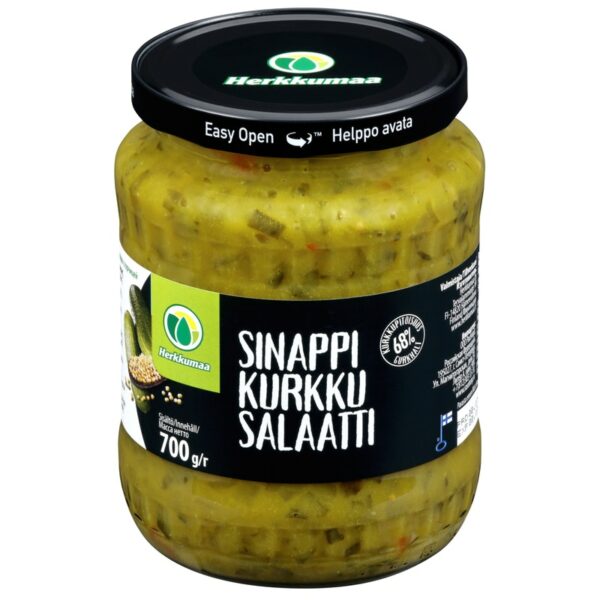 Herkkumaa Sinappikurkkusalaatti 700g