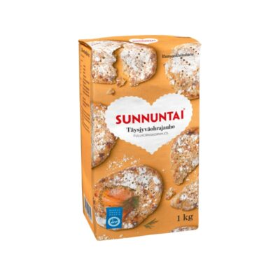 Sunnuntai täysjyväohrajauho 1 kg