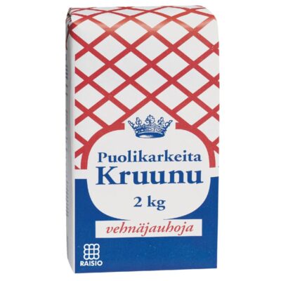 Kruunu puolikarkea vehnäjauho 2kg