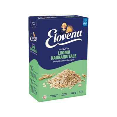 Elovena luomu täysjyväkaurahiutale 900 g