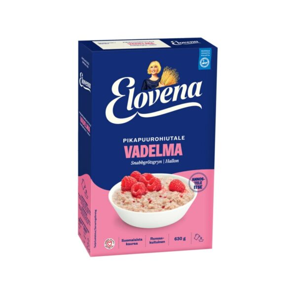 Elovena pikapuuro 630g vadelma