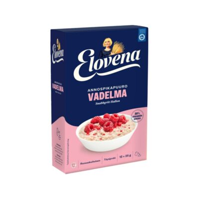 Elovena 12x35g annospikapuuro vadelma vähemmän sokeria