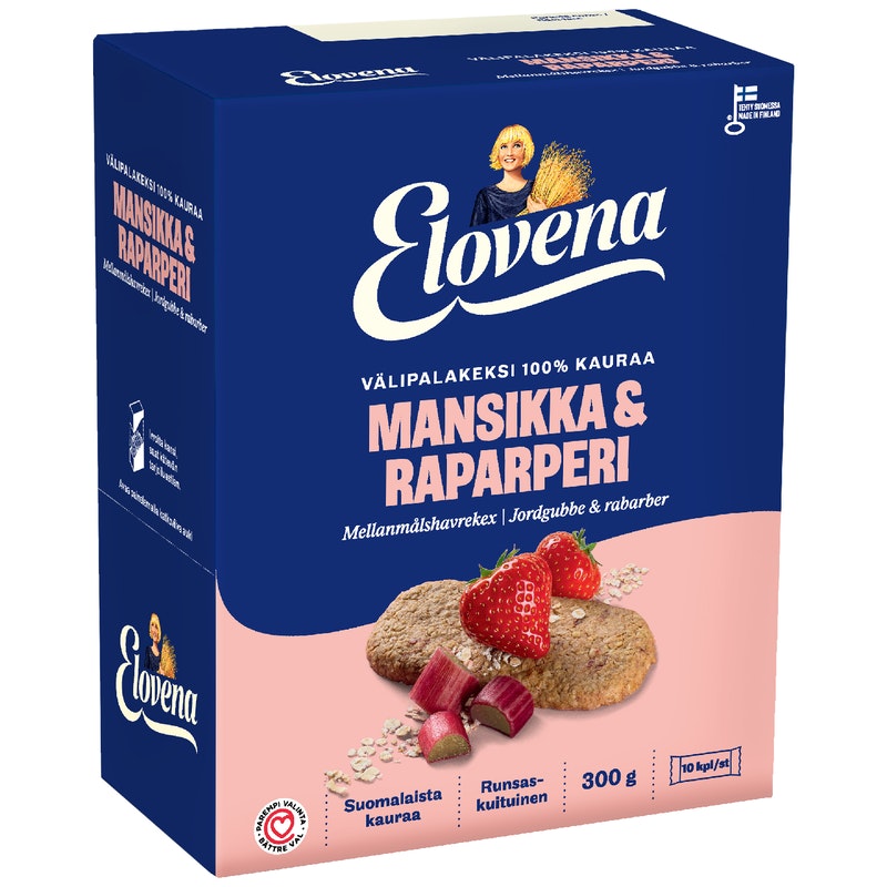Elovena 100%-kauraa keks 10x30g mans-rap