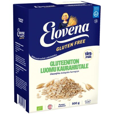 Elovena Gluteeniton Luomu kaurahiutale 500g