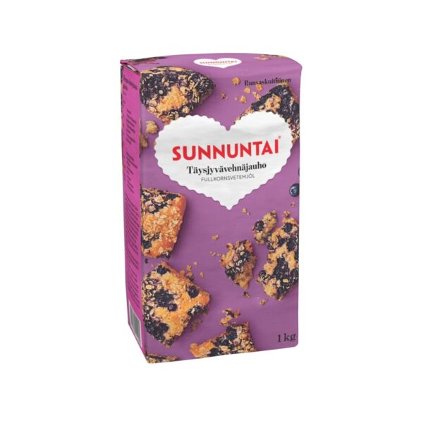 Sunnuntai Täysjyvävehnäjauho 1kg