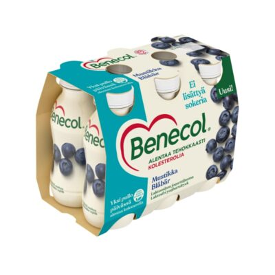 Benecol jogurttijuoma 6x100g mustikka
