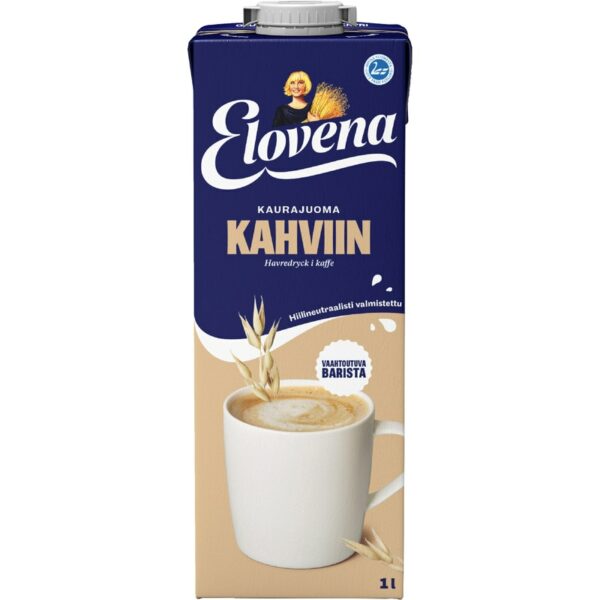 Elovena kaurajuoma kahviin 1l gluteeniton UHT