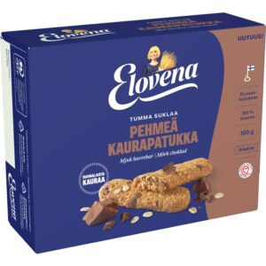Elovena 6x30g tumma suklaa pehmeä kaurapatukka