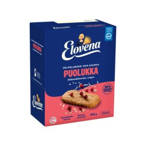 Elovena välipalakeksi 10x30g kaura puolukka