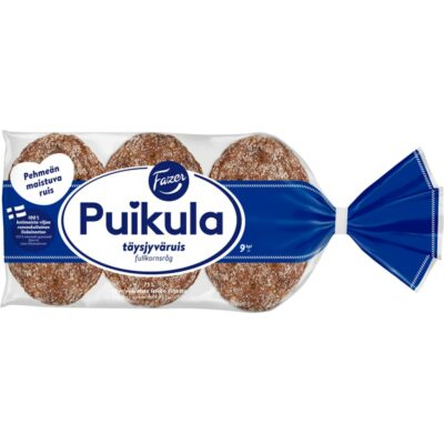 Fazer Puikula Täysjyväruis 9 kpl/500 g