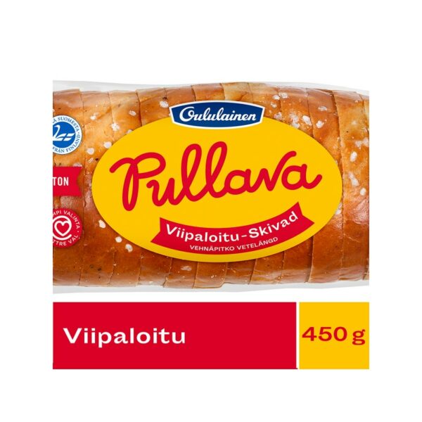 Oululainen Pullava viipaloitu vehnäpitko 450 g