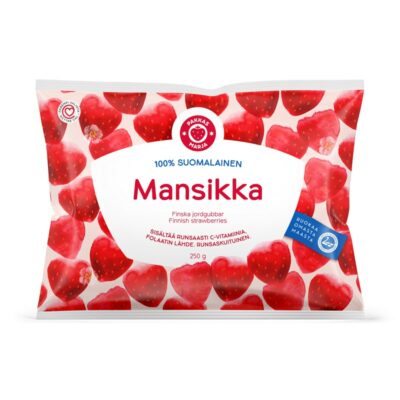 Pakkasmarja 100 % Kotimainen Mansikka 250 g pakaste