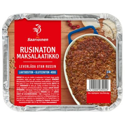 Saarioinen Maksalaatikko 400 g laktoositon/rusinaton