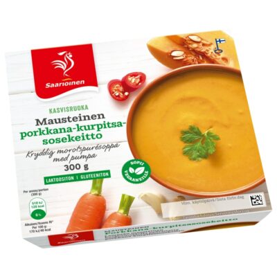 Saarioinen mausteinen porkkana-kurpitsasosekeitto 300g