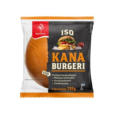 Saarioinen Iso kana burgeri 220g