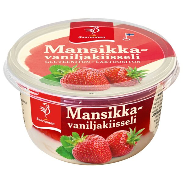 Saarioinen mansikka-vaniljakiisseli 175g