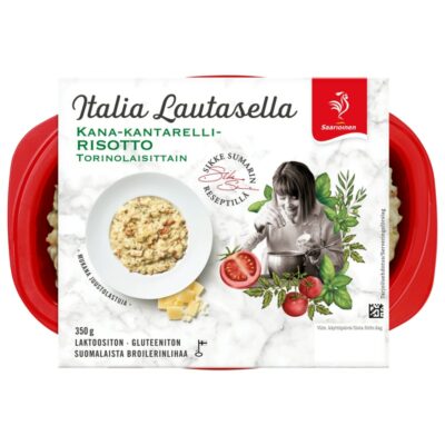 Saarioinen kana-kantarellirisotto torinolaisittain 350g