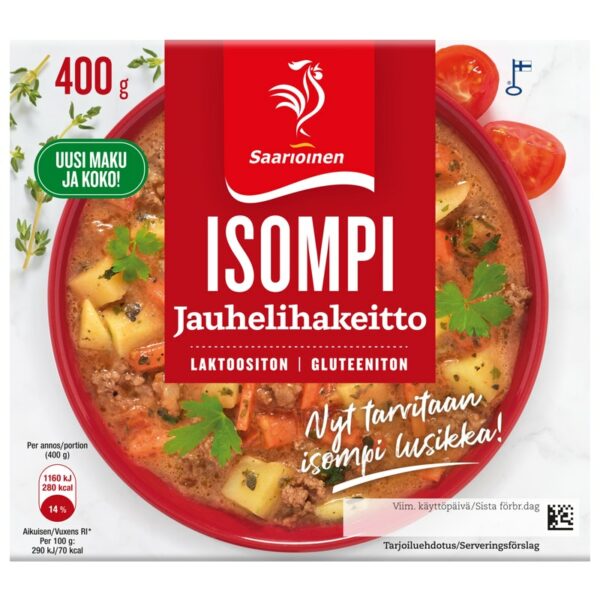 Saarioinen Isompi Jauhelihakeitto 400g