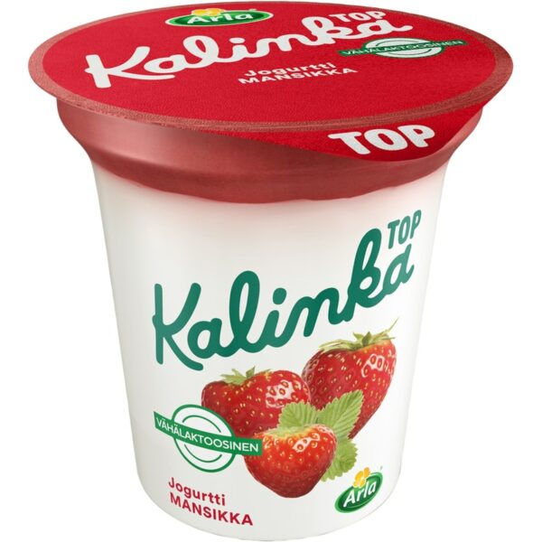 Arla Kalinka top mansikkakerrosjogurtti 150g vähälaktoosinen