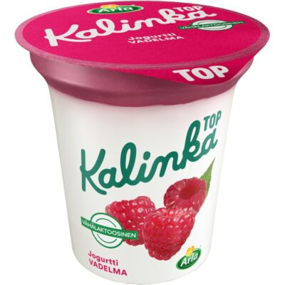 Arla kalinka top vadelmakerrosjogurtti 150g vähälaktoosinen