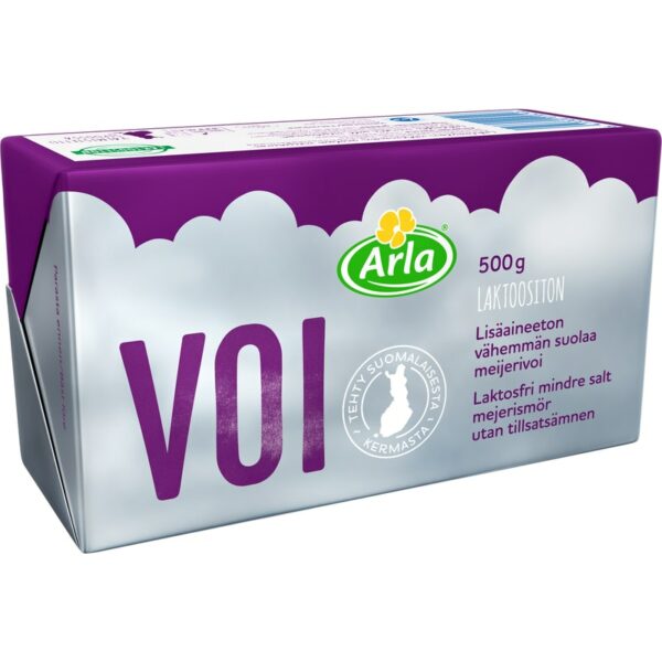 Arla laktoositon meijerivoi 500g lisäaineeton vähemmän suolaa