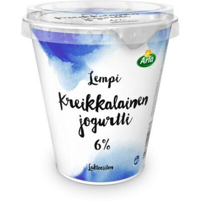 Arla lempi kreikkalainen jogurtti 6% 300g laktoositon