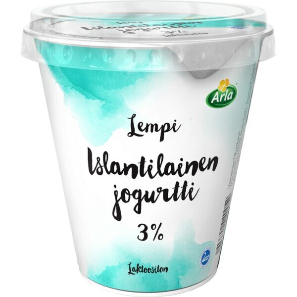 Arla lempi islantilainen jogurtti 3% 300g laktoositon