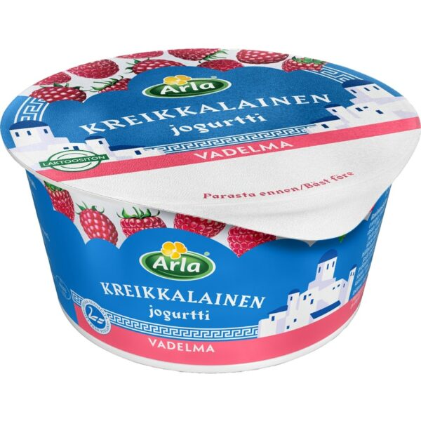 Arla kreikkalainen jogurtti 150g vadelma laktoositon
