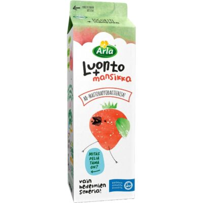 Arla Luonto+ AB jogurtti 1kg mansikka laktoositon