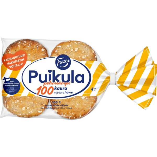 Fazer Puikula Pehmeämpi 100Kaura 4kpl/220g