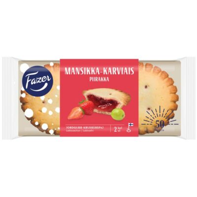 Fazer mansikka-karviaispiirakka 2kpl/140g