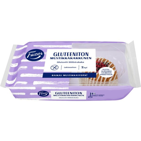 Fazer mustikkakakkunen gluteeniton 2kpl/150g